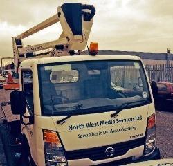 North West Media Services lorry